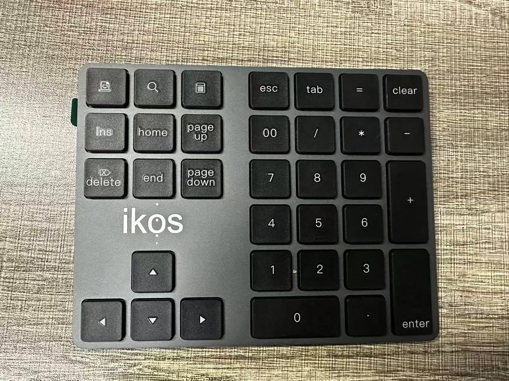 IKOS Wireless Bluetooth Numeric Keyboard, Type-C Rechargeable, 34-Keys forData Entry, Compatible forLaptop, Mac, iMac, Tablet,PC