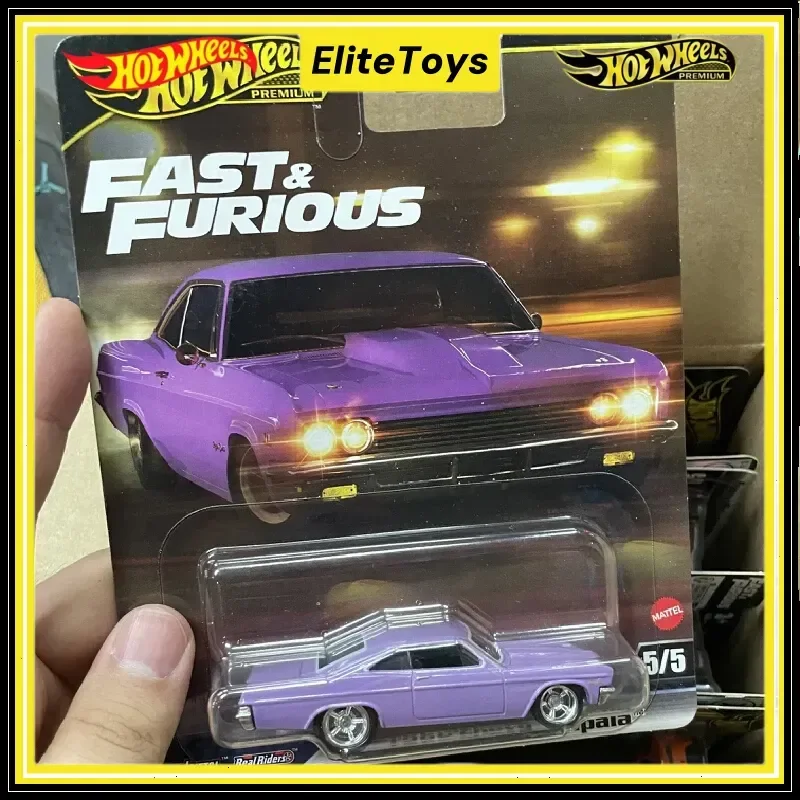 

Оригинальные Hot Wheels Premium Fast And Furious 1966 Chevy Impala, металлическая коллекционная модель автомобиля 1/64, литая под давлением, игрушки для мальчиков, подарки