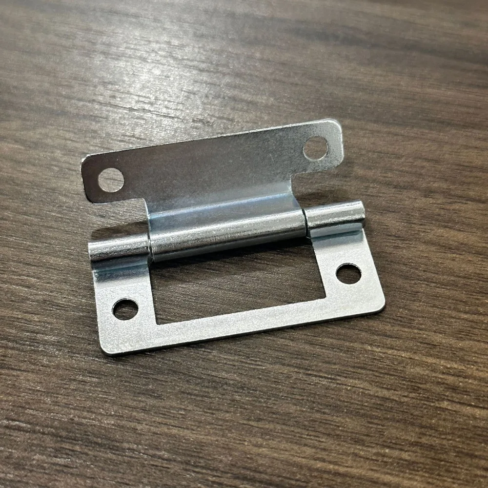 5pcs/set Practical No Slotted Door Hinge Connector Interior Flat Open Folded Soft Close Wooden Case Hinges Furniture Hardware