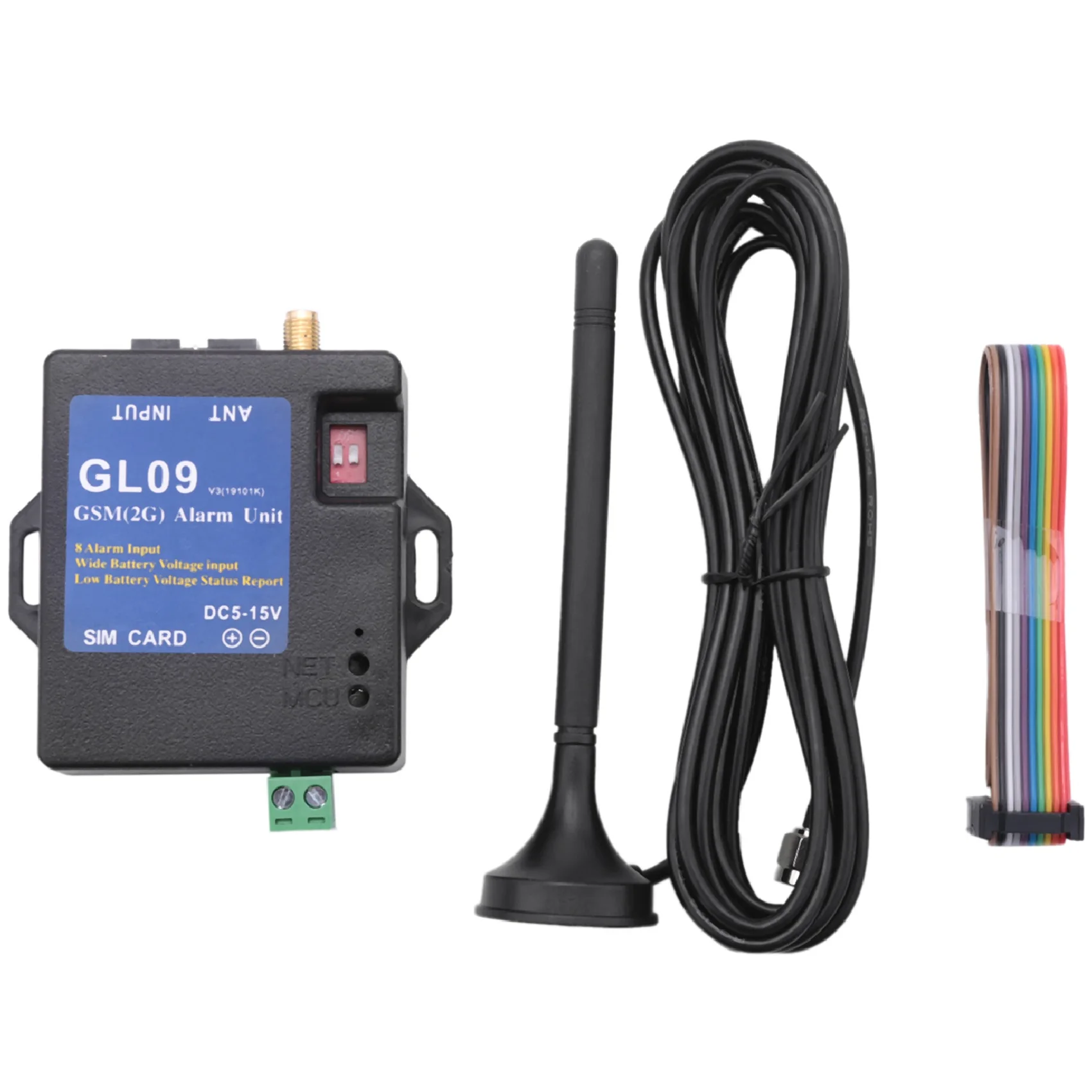 

Hot Deal GL09 8 Channel Battery Operated App Control GSM Alarm Systems SMS Alert Security System 2019