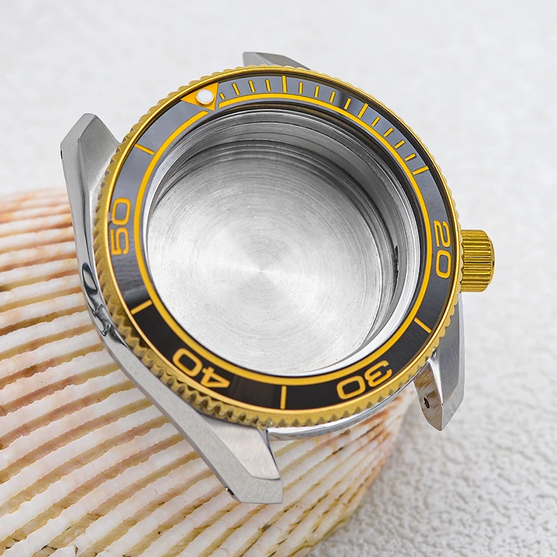 NH35 Case Seiko Bezel Insert SPB185 SPB187 Stainless Steel Watch Case Fit NH35 NH36 Automatic Movement Men Diving Watch Case