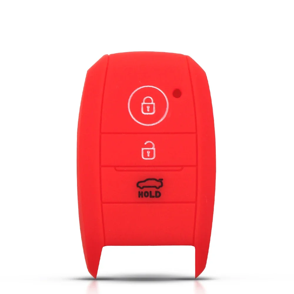 KEYYOU Silicone Car Key Case For Kia K3 K4 K5 Rio Ceed Soul Sportage Sorento Carens Picanto Smart 3 Buttons Remote Fob Cover