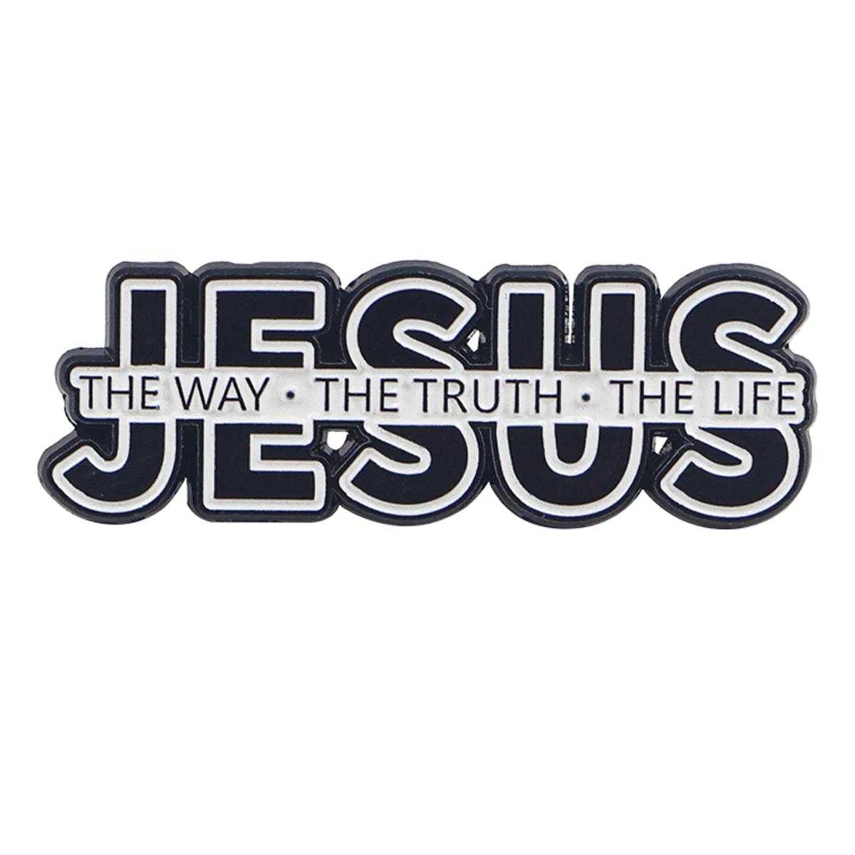 JESUS Way Truth Life Christian Enamel Pin Brooch Pines Lapel Pins Badge on Backpack Clothing Accessories Fashion Jewelry Gifts