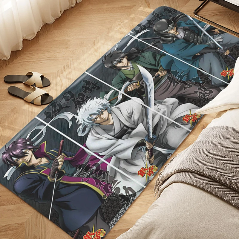 Room Floor Carpet D-Gintama Anime Kitchen Porch Foot Mat Non-slip Hallway Rug Doormat Entrance Door Interior Home Decor Items