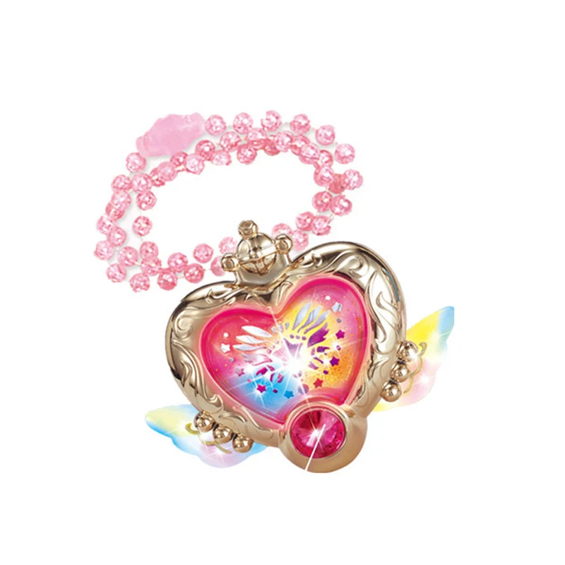 

Fairy Magic Necklace Flashing Dream Colorful Cartoon Magic Wand Necklace With Music Lights Girl Cosplay Princess Glowing Toys