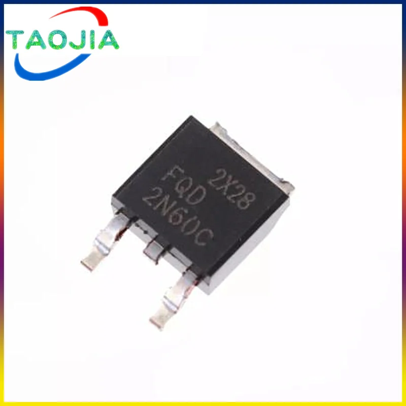 10PCS FQD2N60CTM FQD2N60C 2N60C TO-252