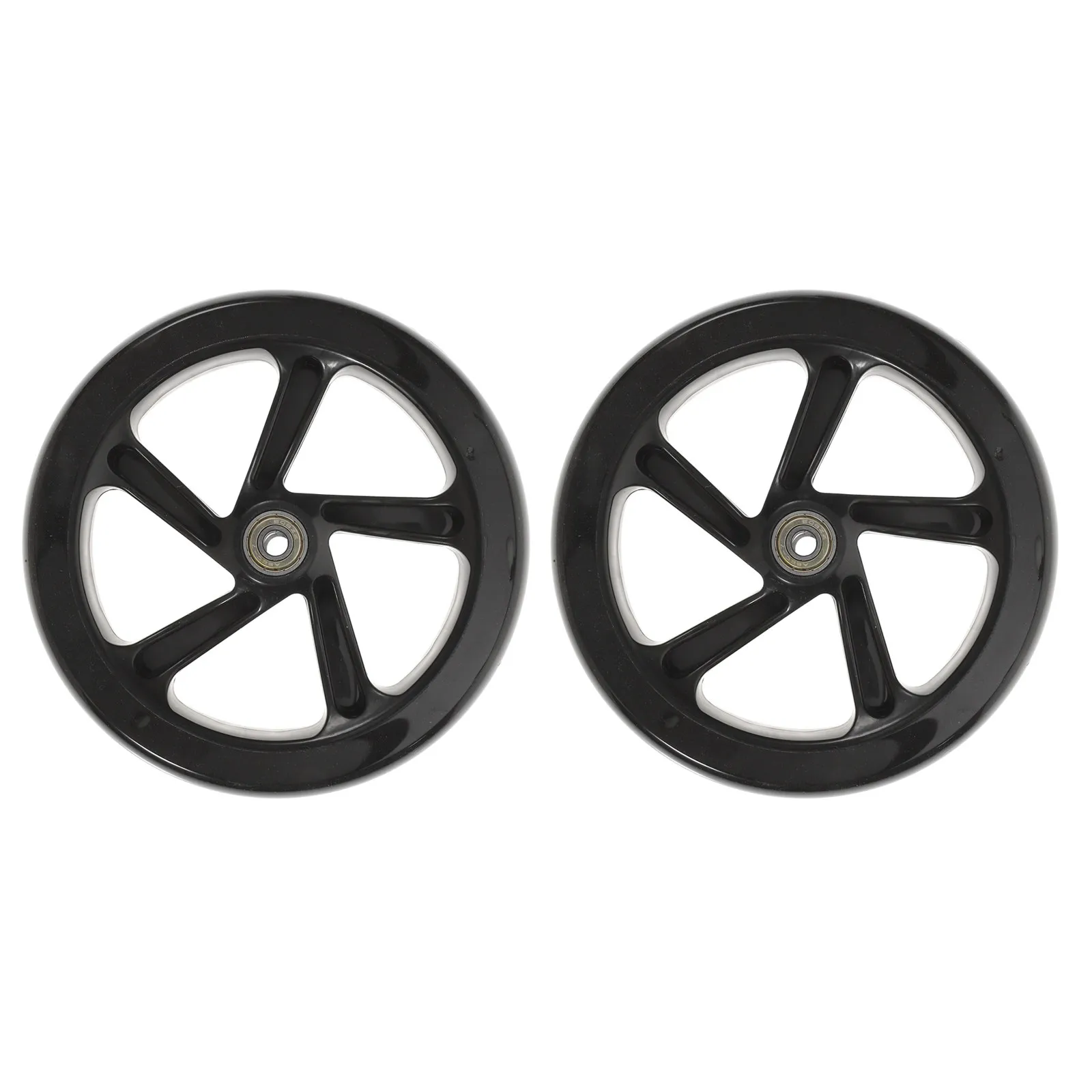 

2Pcs High Elastic PU Scooter Wheels Replacement for Stunt Electric Scooter Mute Wear-Resistant Stable Grip on Concrete Roads