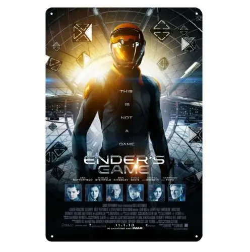 Ender's Game Scifi Movie Metal Poster Tin Sign - 20x30cm Plate