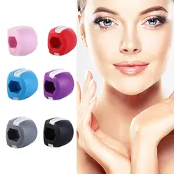 Grado Silicone doppio mento dimagrante mandibolare Lift Jaw Muscle Exerciser Chew Ball attrezzature per esercizi Bite Muscle Exerciser