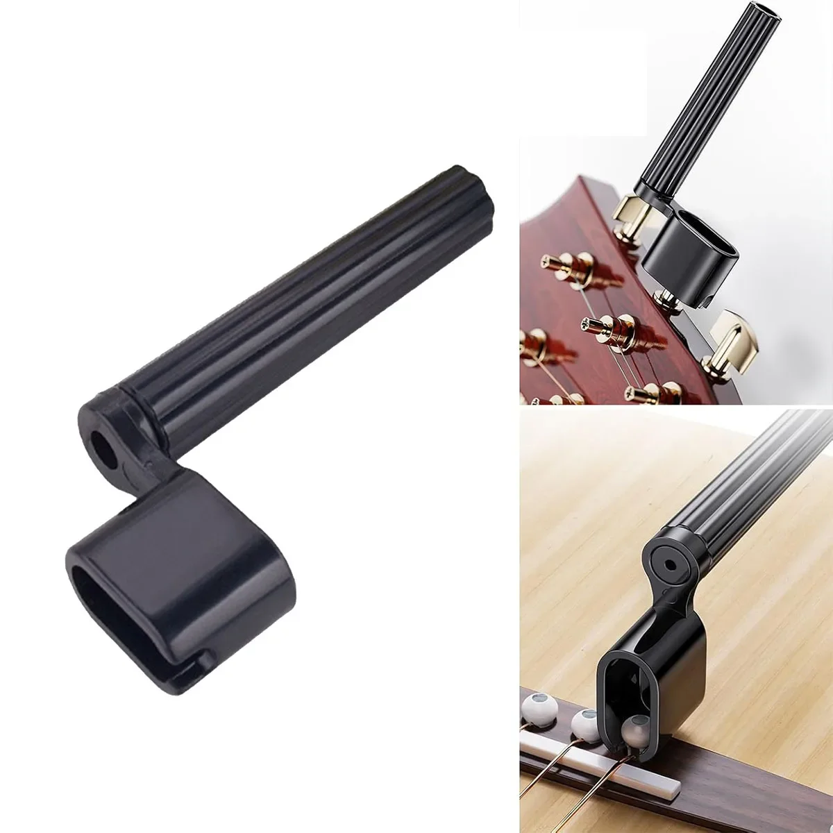 Miwayer Dual-Function Guitar Maintenance Tool - ABS Plastic Winder and Bridge Pin Remover for Quick String Replacement