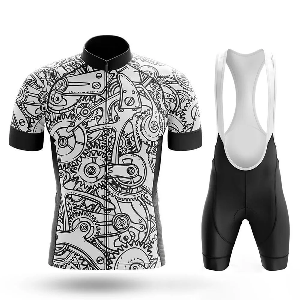 2023 Black White Cycling Set Bike Uniform Summer Cycling Jersey Set Road Bicycle Jerseys MTB Bicycle Wear Cycling Clothing Suit