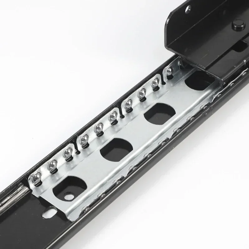 New Cabinet Accessories Soft Close Electroplating Silend Steel Ball Drawer Slide for Bay Window Furniture Cabinet Hinge Slide image 3