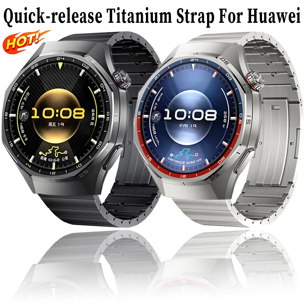 

Быстросъемный титановый ремешок 22 мм для Huawei Watch GT6/5/3 Pro GT6/5/4/3 46 мм, металлический ремешок для часов Garmin Forerunner 970 570, ремень