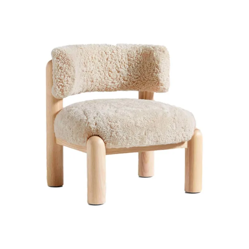 

American Minimalist Flannel Soft Bag Metal Skeleton Leisure Chair, Villa Homestay Hotel Household Chair