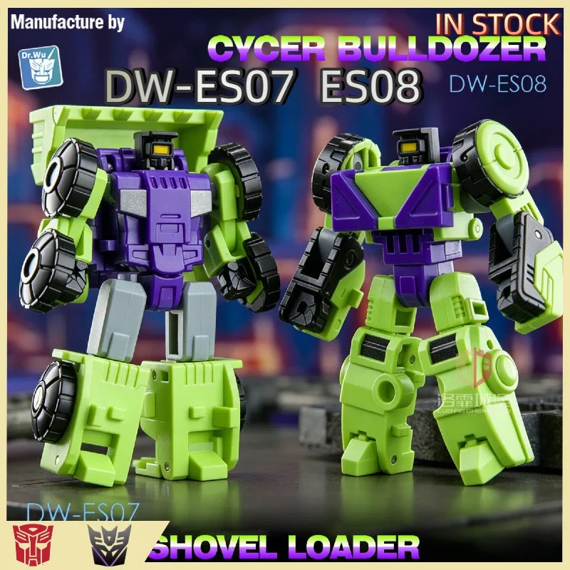 【IN STOCK】 Transformed Toys Original Dr. Wu DW-ES07-ES08 DW-ES07 Loader ES08 Bulldozer Devastator Mini-Scale Combiner Toy Model