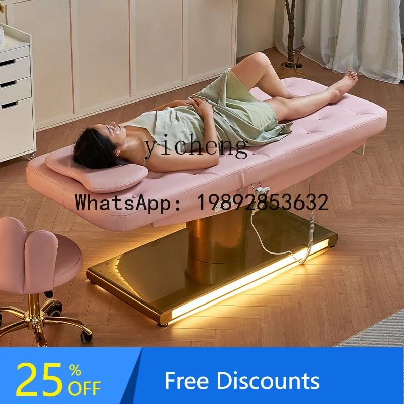 

high-grade electric beauty bed, automatic lifting multi-function bed, special bed for beauty salon