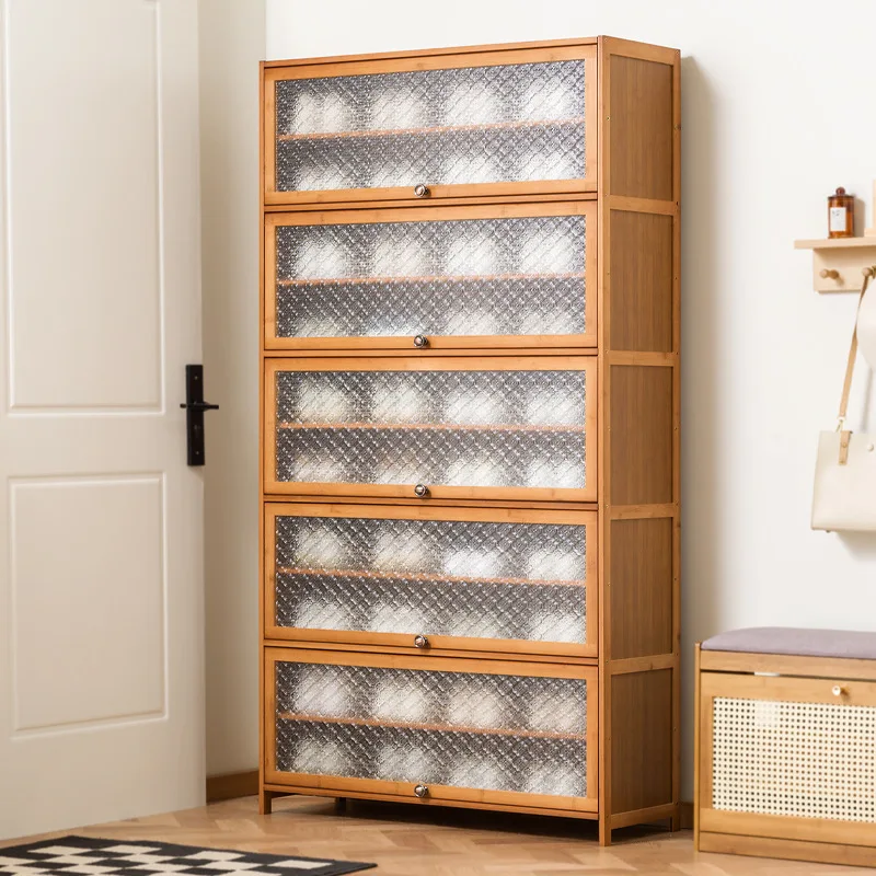 Shoe cabinet, shoe rack at the door of the home, simple storage, space-saving and economical shoe rack