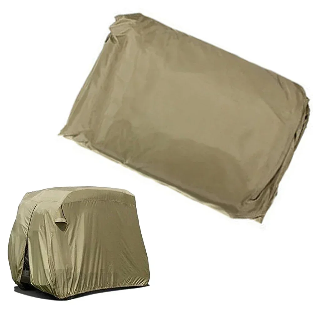 Weatherproof Cart Cover Rain Cover For Golf Cart Middle Opening Design Protects Against Rain And Snow Rubber Band Drawstring