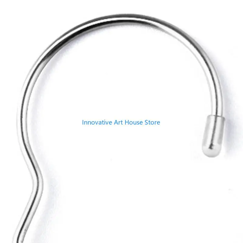 E1PC Space Saving Clothes Hanger Chain Stainless Steel Closet Metal Cascading Hangers Multi-port Ring with Hook for