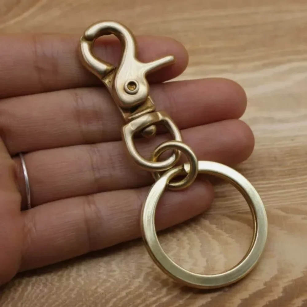 

Латунные брелки для сумок, кошелек, брелоки для ключей от автомобиля, держатель для ключей, брюки, зажим для ремня, карабины