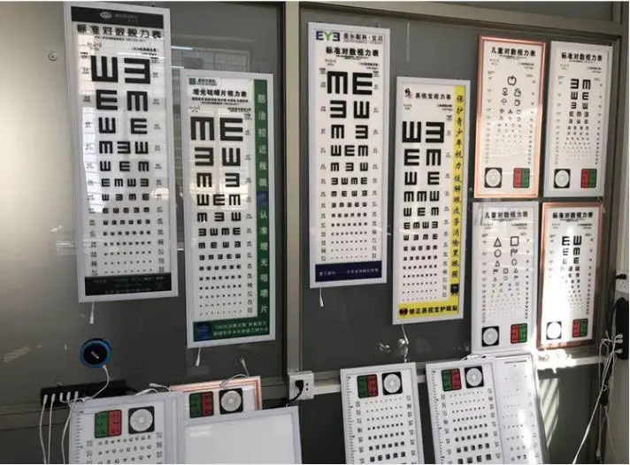 Optical Ultra-thin LED 3M 5M Testing Distance 0.6cm Thickness Eye Chart Light Box for Kids Adult Visual Testing