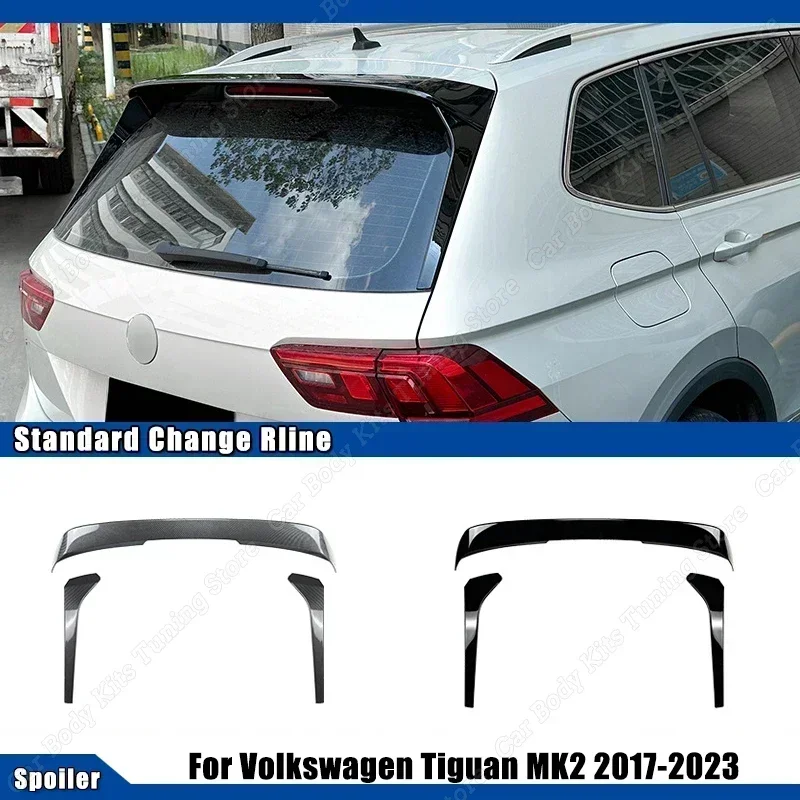 For Volkswagen For VW Tiguan MK2 2017-2023 Rear Roof Spoiler Body Kit Rear Window Side Spoiler Wing Tuning Standard Change Rline