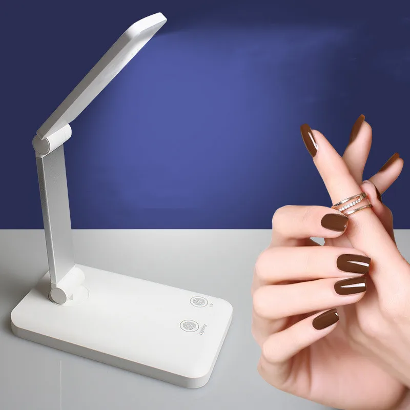 Nail Lamp10 LED Foldable Desktop Fast Nail Dryers Professional Manicure Salon Tool USB Charging Collapsible Nail Uv Polish Light