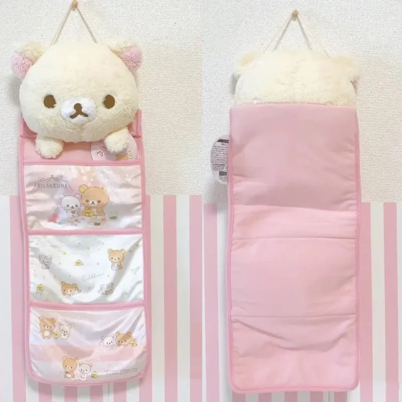 

Rilakkuma Hanging Bag Multi Layer Storage Pocket Kawaii Jewelry Storage Large Capacity Bedroom Home Decoration Gift Student New