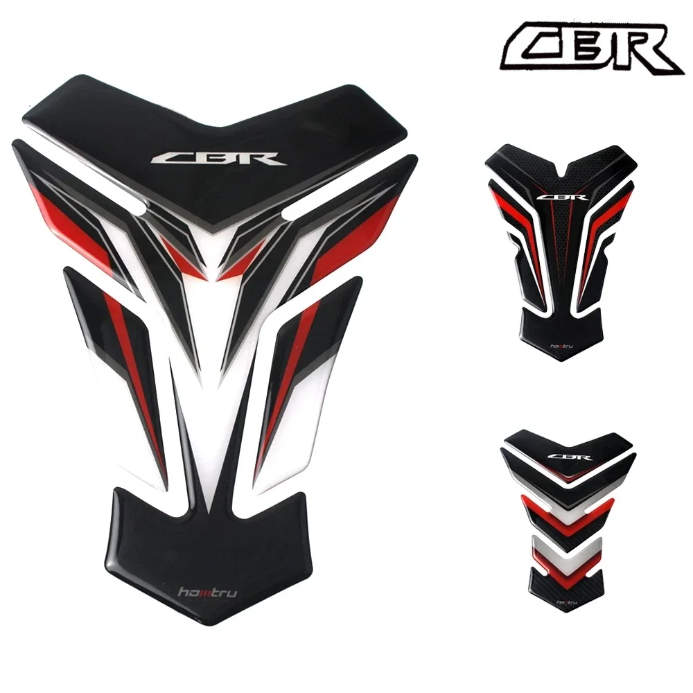 For Honda CBR 250RR 400 600 RR 900 RR 1000 RR 650F 500R 650R Fire Sheet Tankpad 3D Carbon Motorcycle Tank Pad Protector Sticker