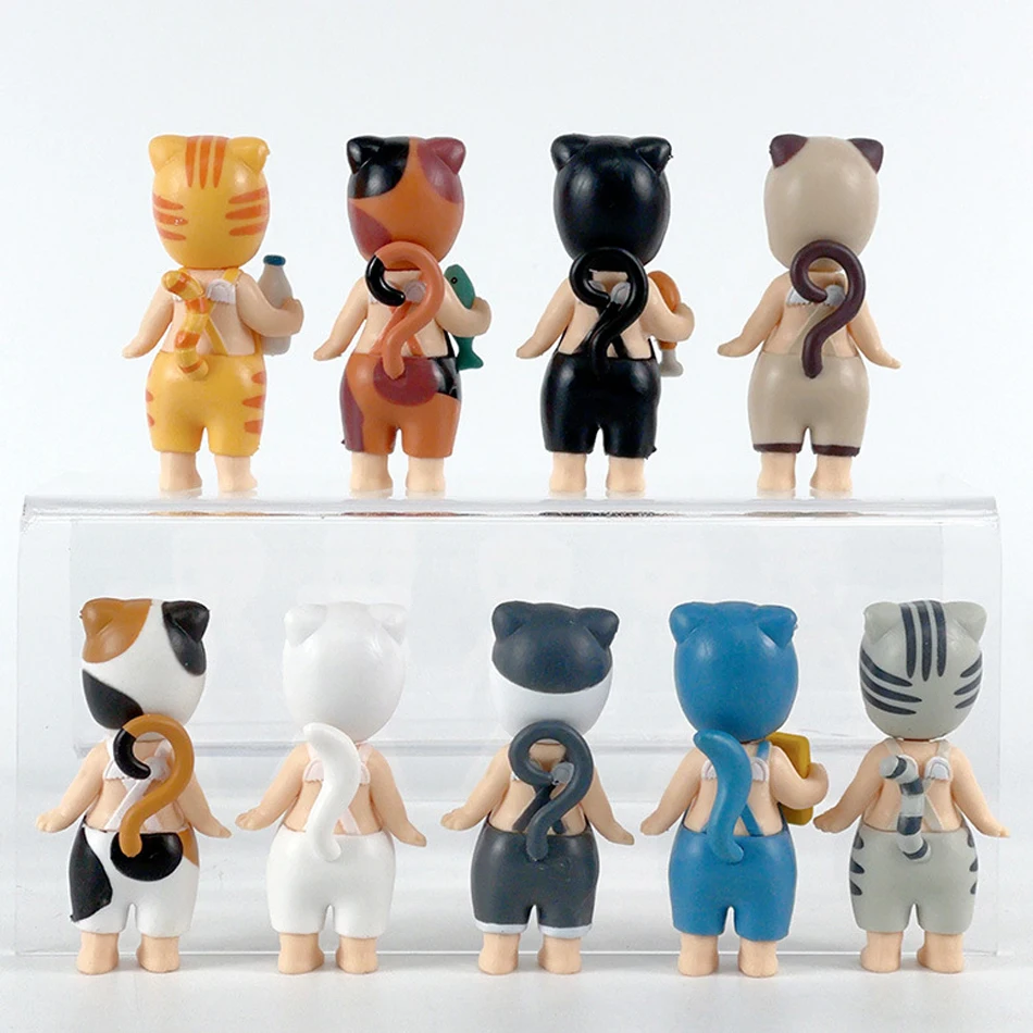 소니엔젤 블라인드 박스 히퍼스 20주년 동물 고양이 라이프 시리즈 애니메이션 피규어 장식품 인형 팬들을 위한 장난감 세트 어린이 선물