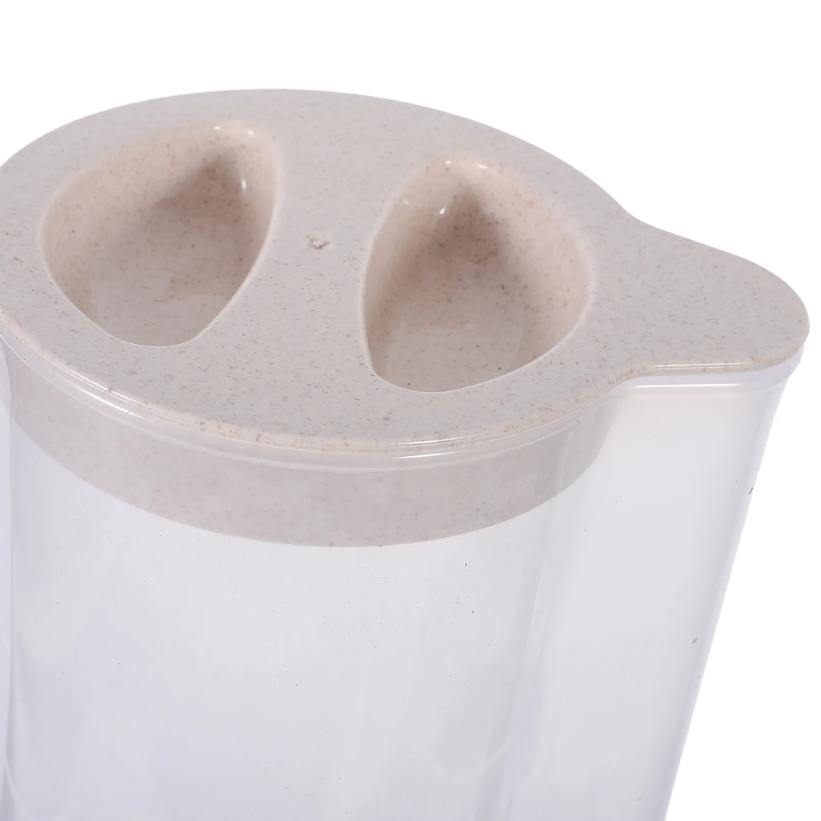 1Set Cold Water Pitcher Clear Plastic Unbreakable Jug Lid Drinkware Set Tumblers for Iced Tea Lemonade Juice Milk Cold Beverages