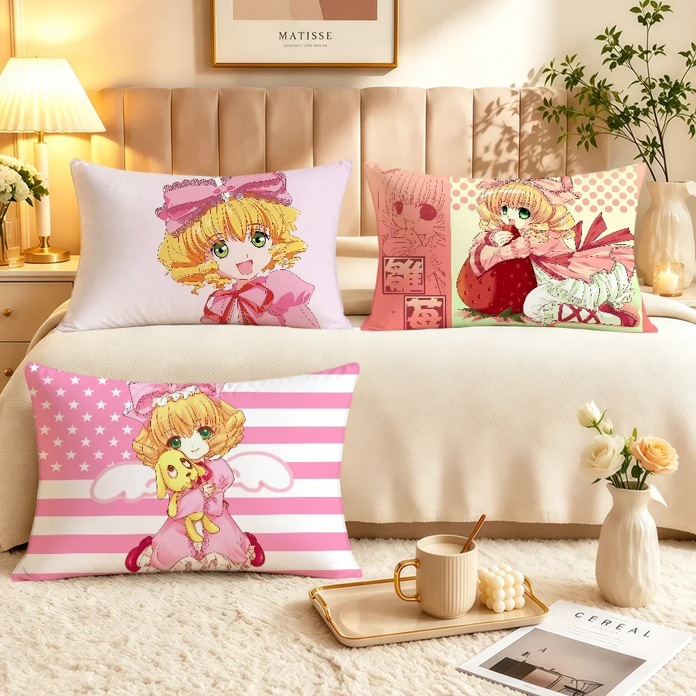 Anime Cute Moe R-rozen Maiden Hinaichigo Cushion Cover Soft Rectangle Home Sofa Living Room Decor Dorm Bed Hogar Pillowcase Gift