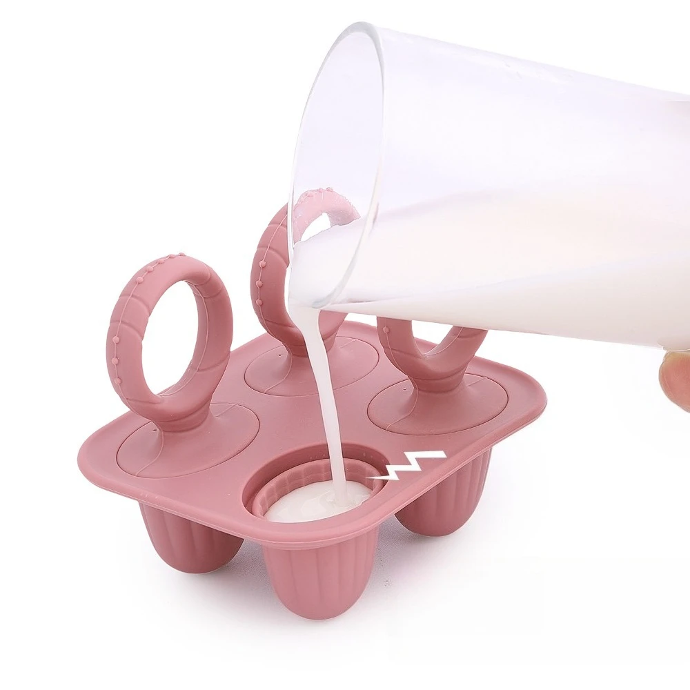 

Summer Gadgets Ice Cream Molds Eco Friendly Silicone Popsicle Maker with Lids Kitchen Accessories for Frozen Treats