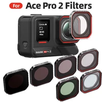 Para Insta360 Ace Pro 2 UV ND8 ND16 ND32 ND64 filtro impermeable antideslumbrante Protector de lente ciclismo Surf accesorios de cámara de viaje
