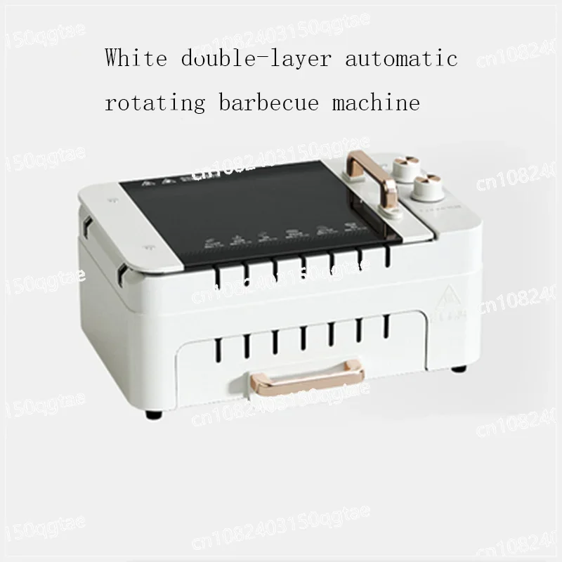 3 in 1 Electric BBQ Kebab Grill Machin Household Automatic Rotating Skewers Machine Indoor Smokeless Barbecue Grill Oven