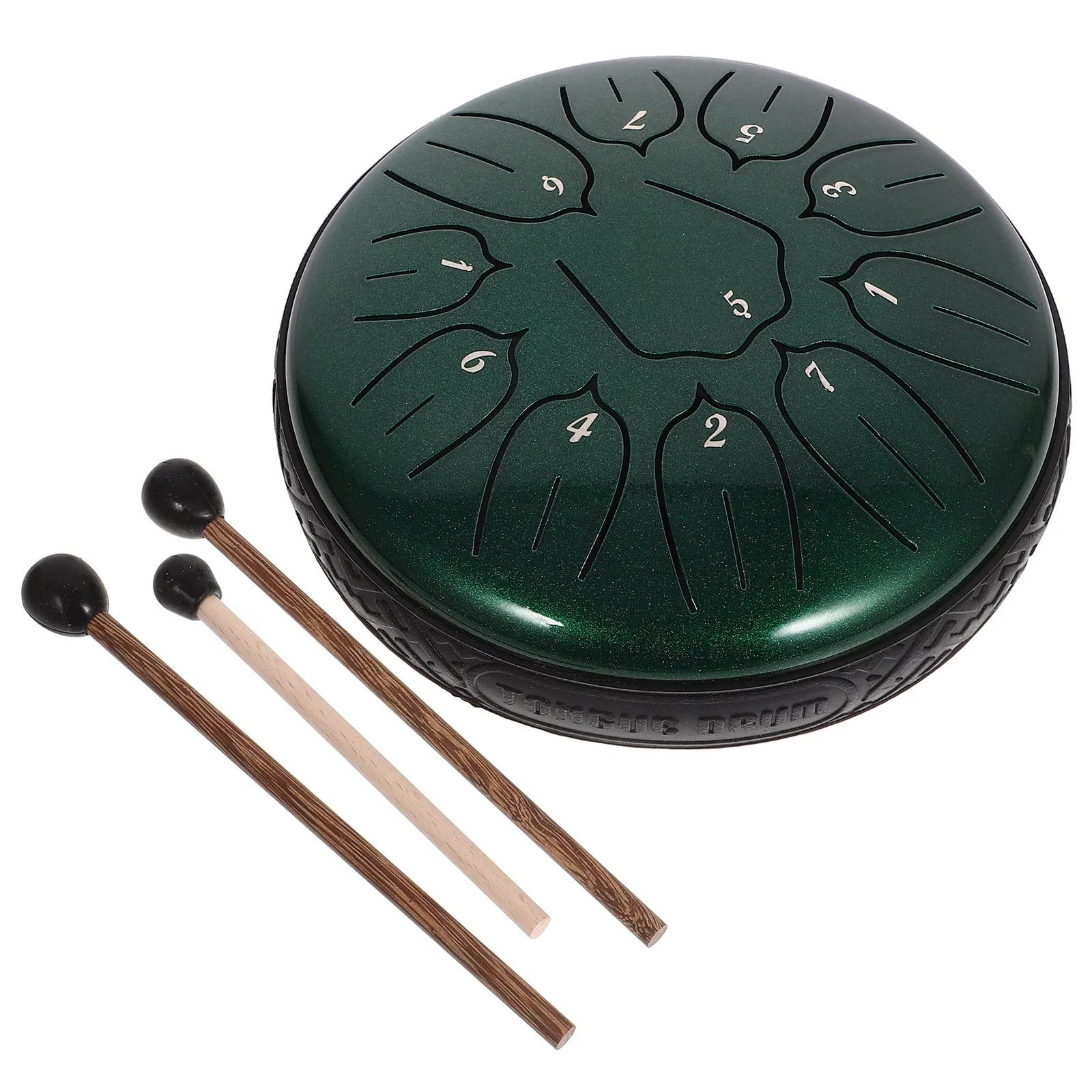 

1 Set Steel Tongue Drum Kids Musical Instrument Portable Percussion Gift Choice Ethereal Hand Drum Creative Pocket Instrument