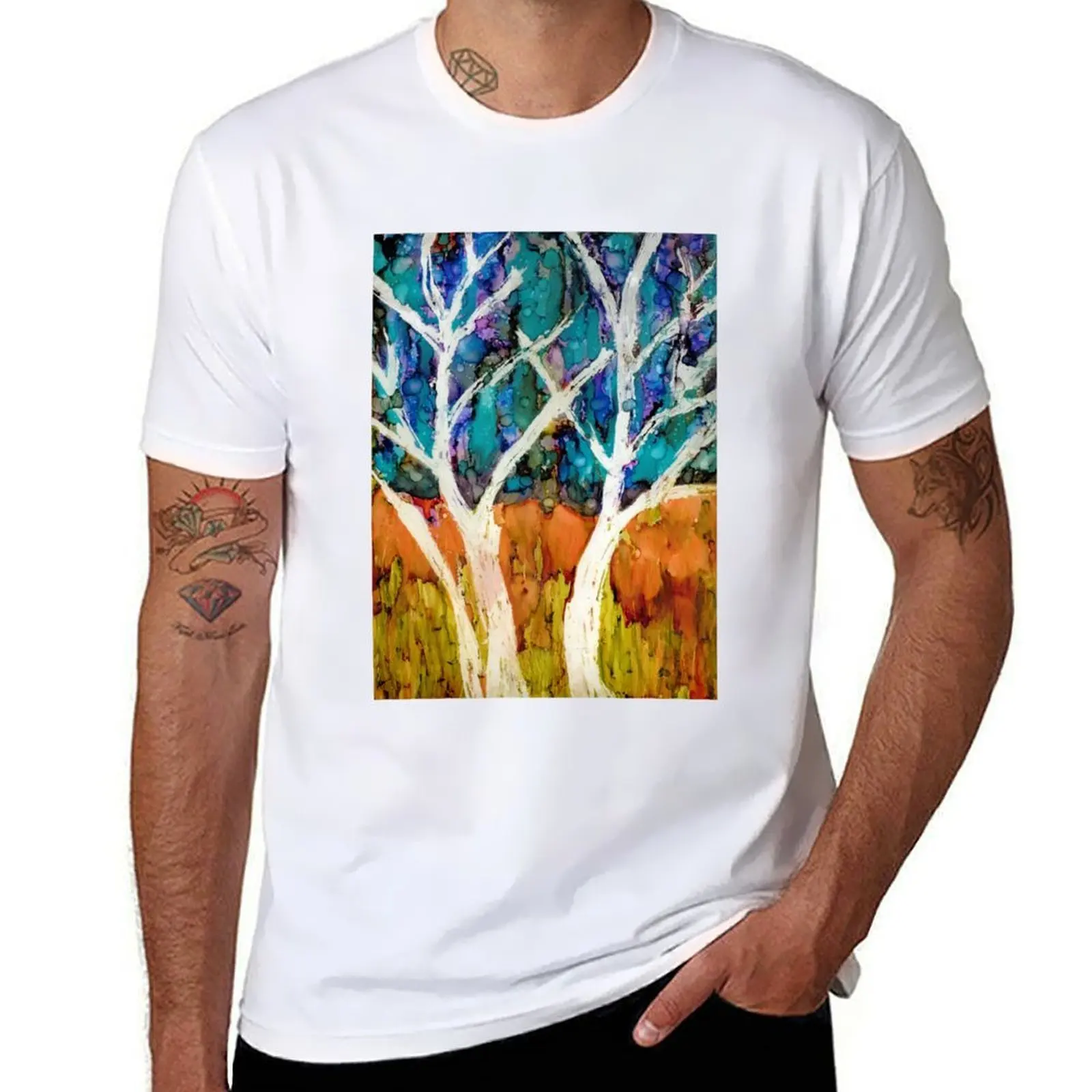 

Aspen Trees T-Shirt essential t shirt t shirts for man graphic vintage T-Shirt