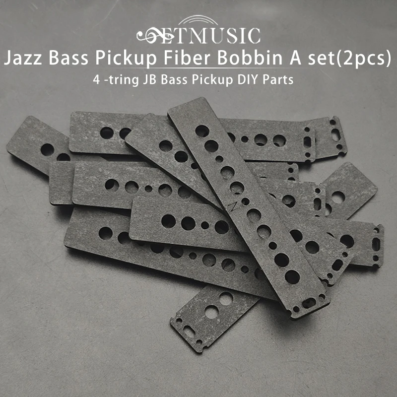 

6 комплектов Jazz Bass Pickup Fiber Bobbin из 4-струнного JB Bass Pickup DIY Parts Fiber Bobbin Neck или Bridge Black