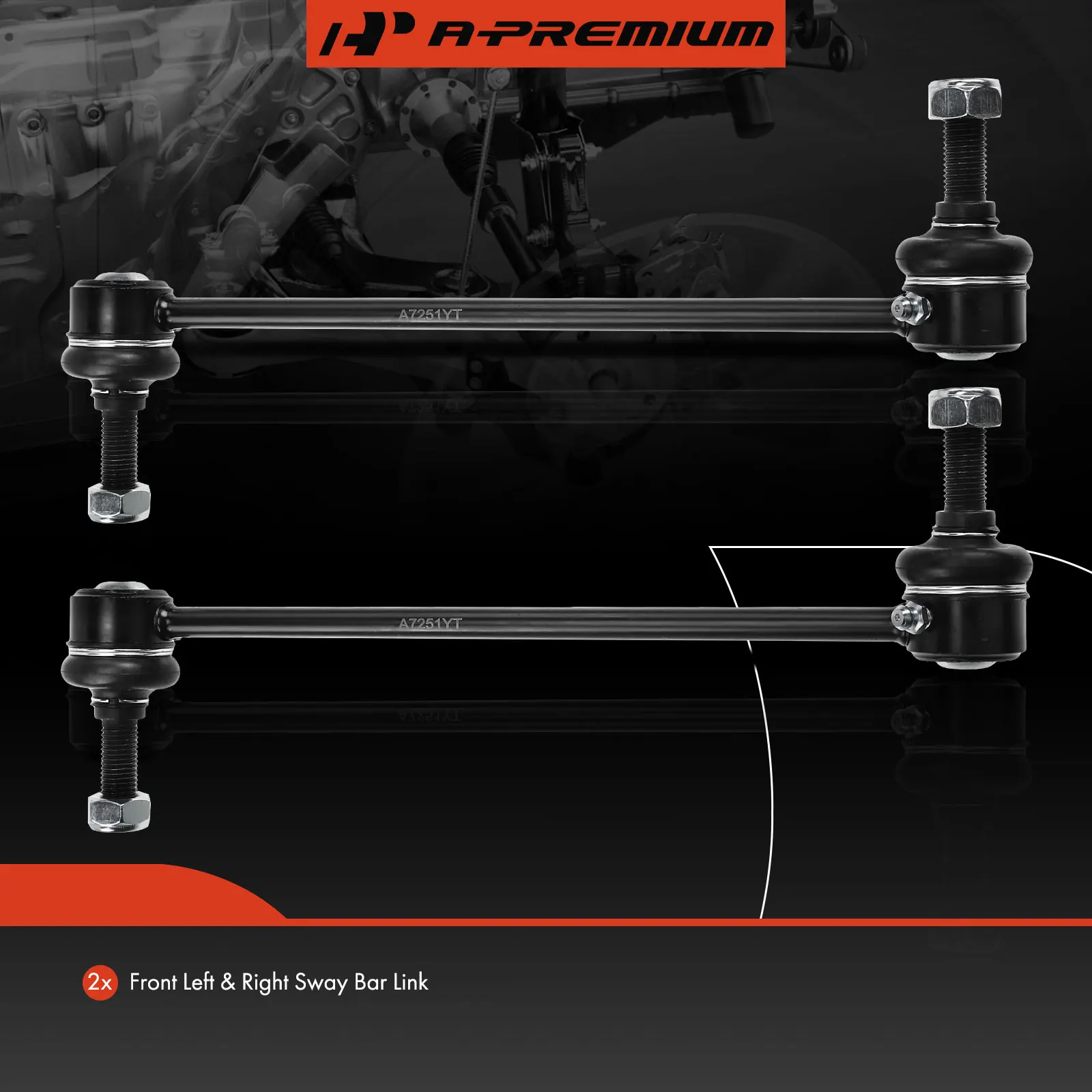 A-Premium 2x Front Stabilizer Bar End Link for Chrysler Lhs 1994-1997 Concorde Eagle Vision 1993-1997 Dodge Intrepid 1993-1997