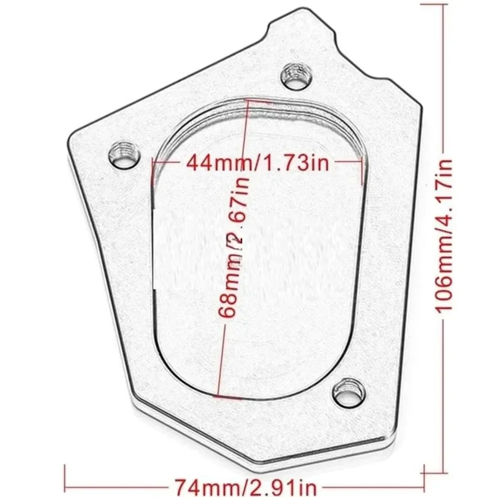 Motorcycle Aluminum CNC Foot Stand Kickstand Pad Extension Kit Foot Pedal Side Support Bracket For R1200GS ADV/LC 2012-2016 view 4