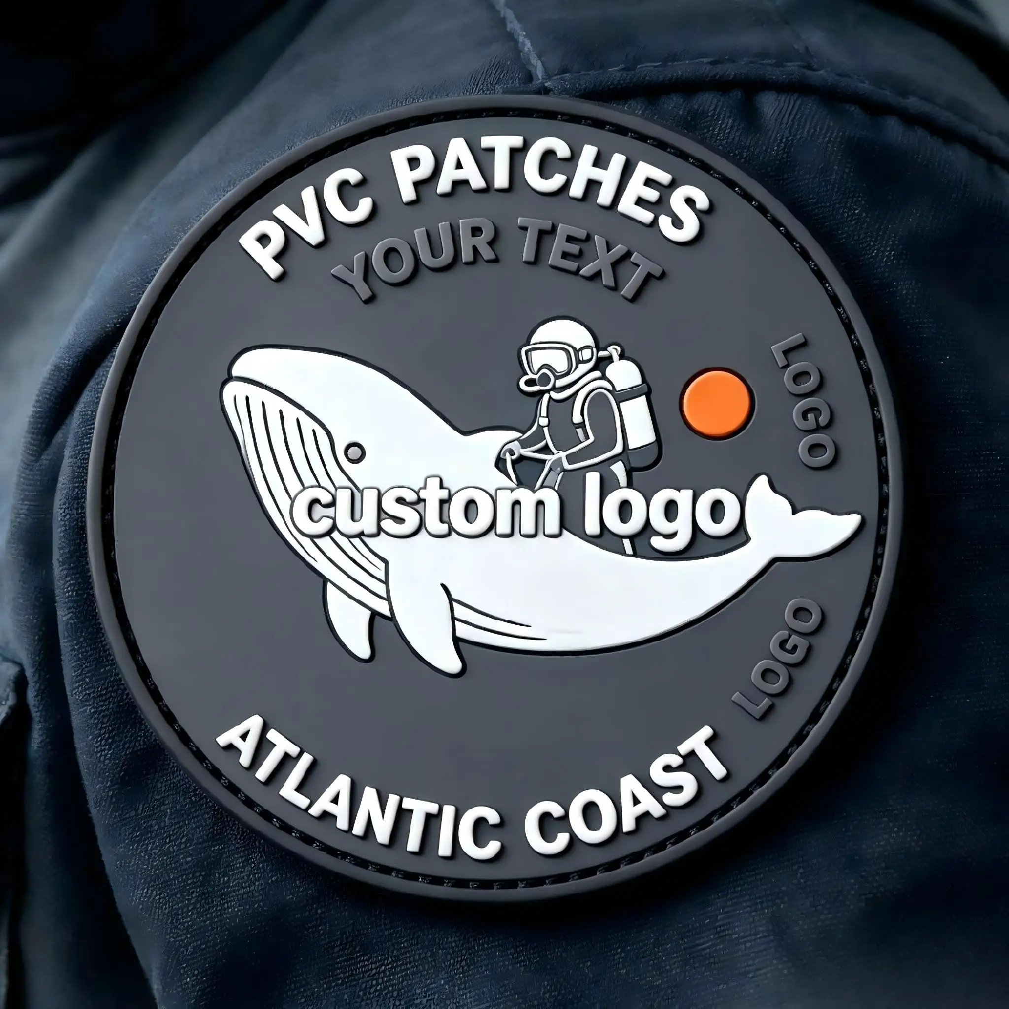 Custom Silicone Label With Hook Ring Rubber Tool Classification Backpack Hat Bag Vest