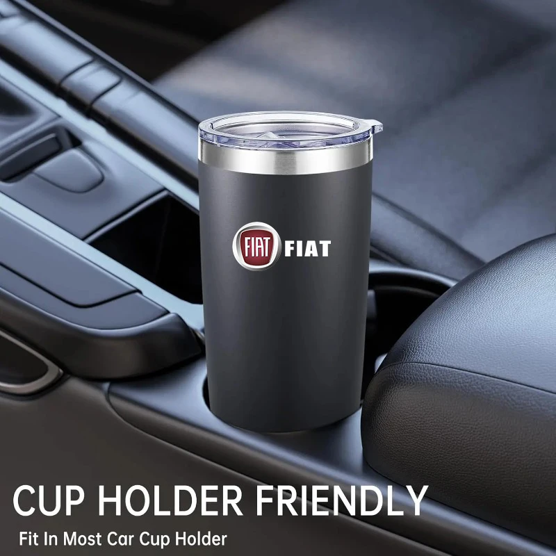 

Water Bottle Thermal Coffee Car Cup for Camping Hiking Picnic 20oz For Fiat 500 Punto 124 125 500 Bravo Stilo Panda Abarth Tipo