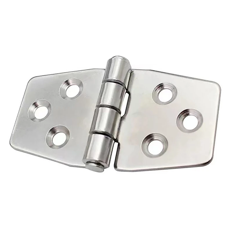 1Pc Stainless Stee Flat Hinge Distribution Box Control Cabinet Windows Hinge Wooden Box Yacht Parts Minil Furniture Hinge