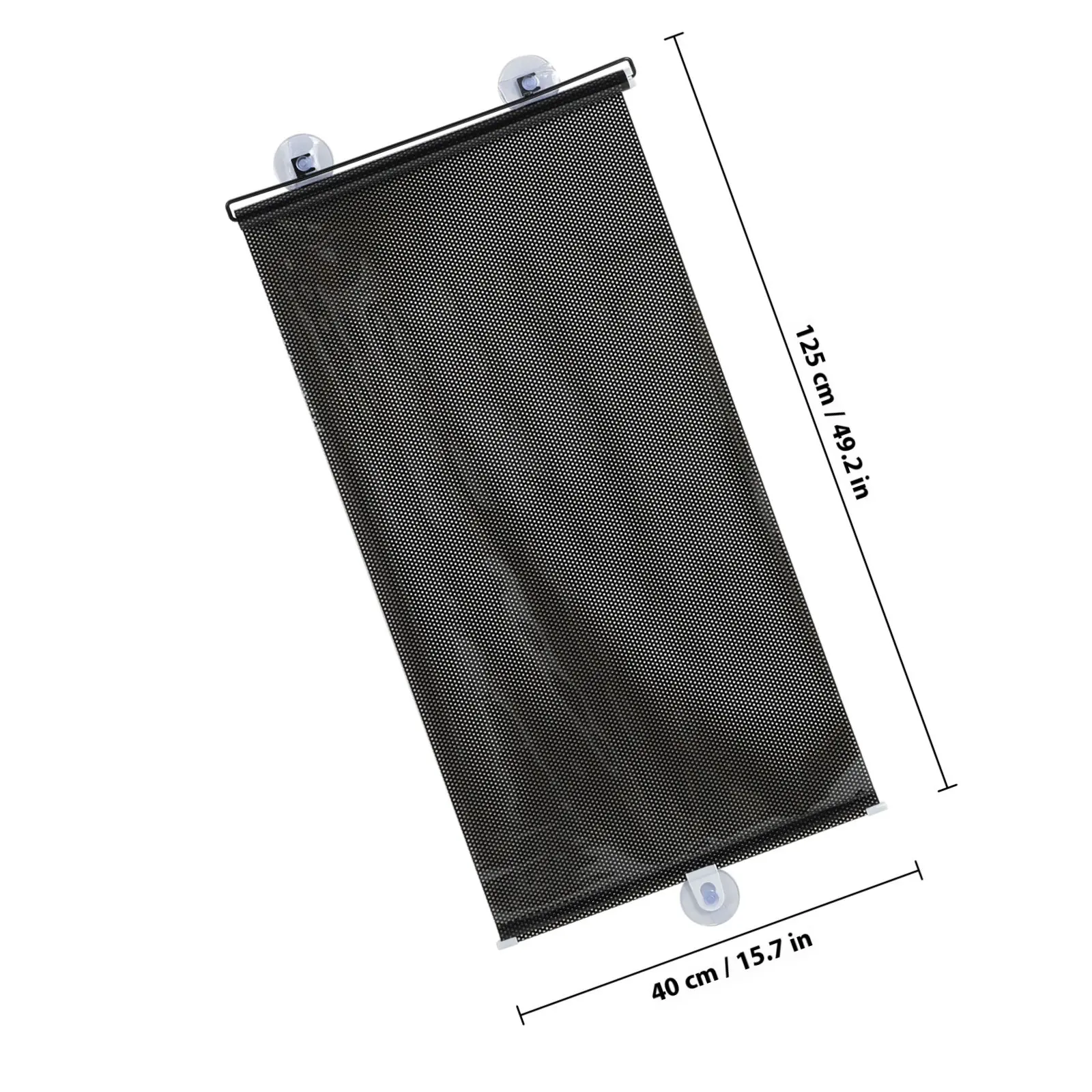 Balcony Sunshade Blackout Curtain Temporary Blind Suction Cup Easy Install Adjustable Privacy Protect Roller Blinds for Window