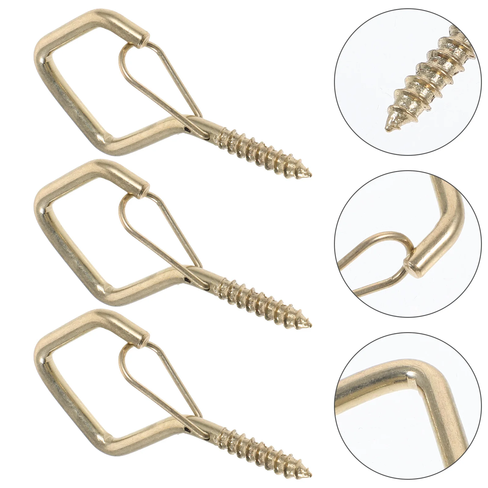 

10Pcs Heavy Duty Screw Hooks Safe Metal Eye Hooks for Indoor Outdoor Hanging Ceiling String Lights Patio Balcony Deck