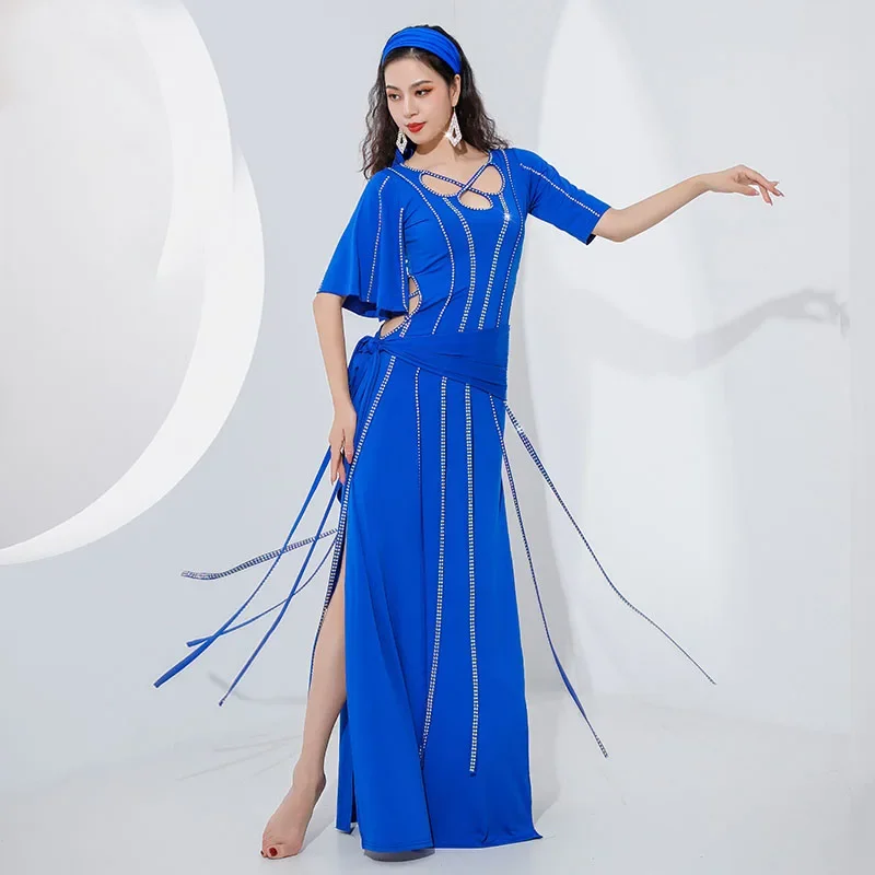 

Egyptian Belly Dance Dress Saidi Costume,Baladi Galabeya, Abaya, Kaftan Women Lady Professional Dress