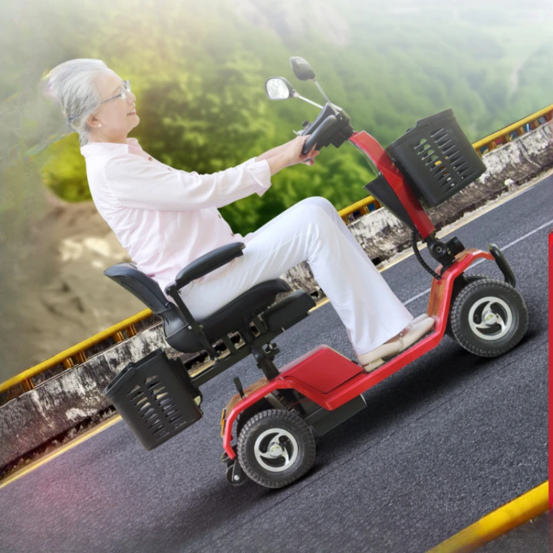 Battery car elderly help electric car pick up children foldable