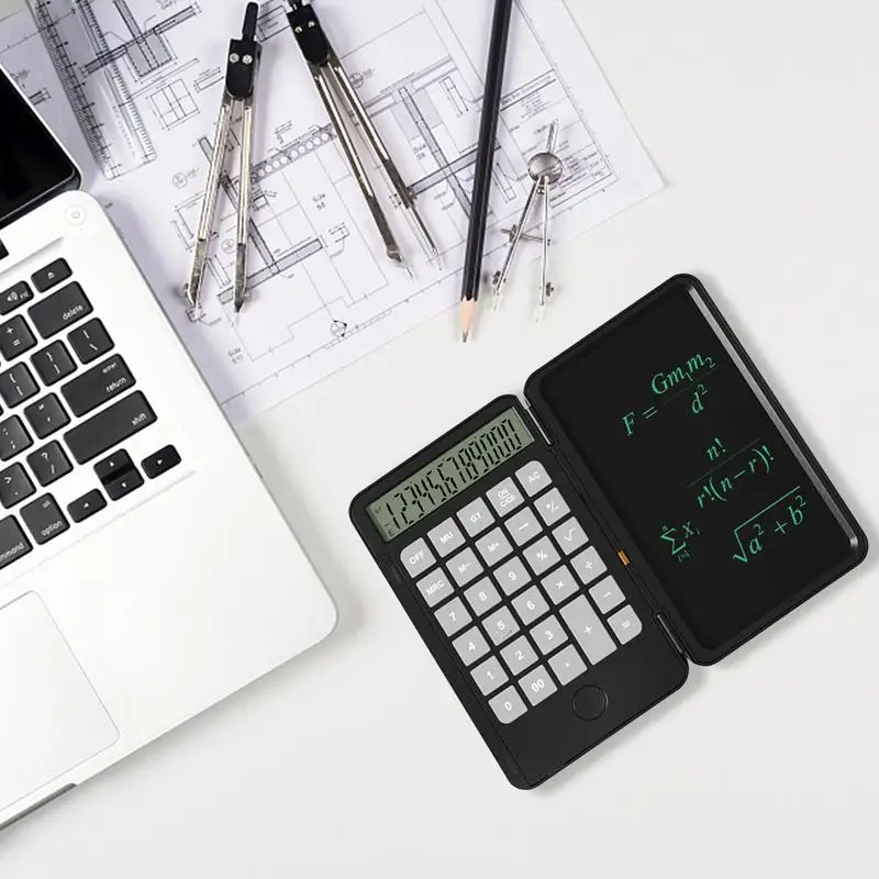 Placa De Escrita Portátil Com Mesa De Escrita, Calculadora De 12 Dígitos, Acessório Tablet Office, 6,5 Polegadas