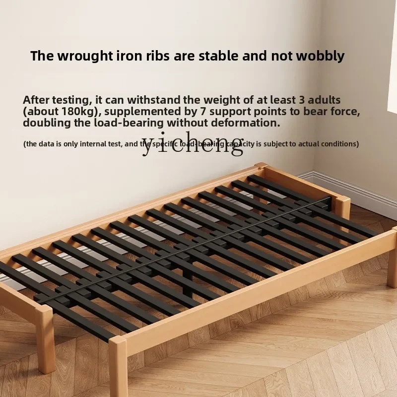 YFYSolid Wood Sofa Folding Dual-use Living  Sitting and Lying Multi-functional   Without Armrests Pull-out Bed