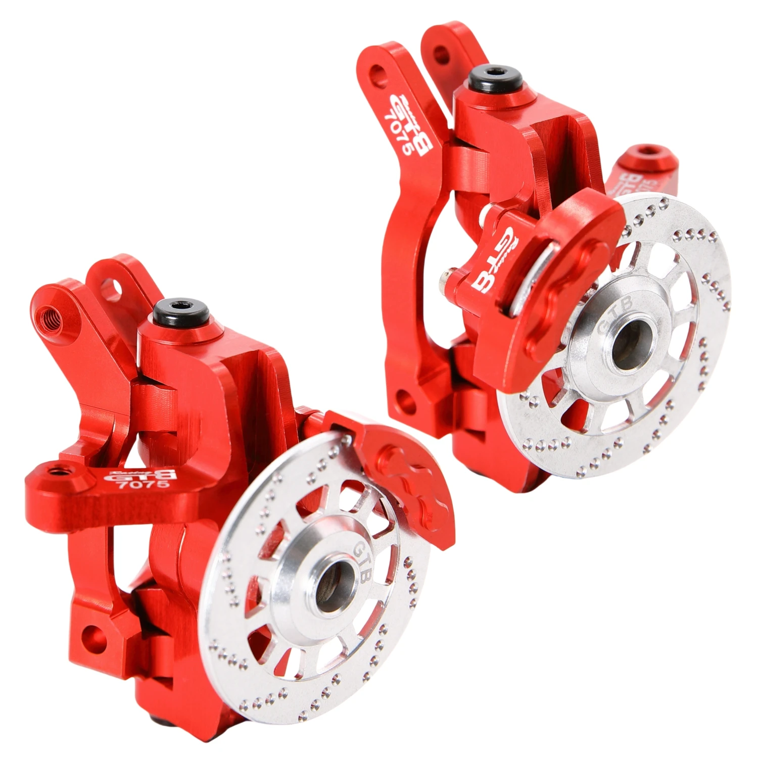 GTB 7075 Front Knuckle C Hub & Caliper Brake Disc Caliper for 1/10 Losi Hammer Rey U4